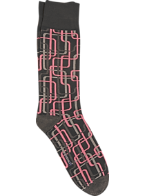 Joe's Pink & Black Dress Socks