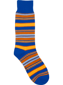 Joe's Blue & Orange Stripe Socks