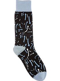 Joe's Gray Arrow Patterned Socks