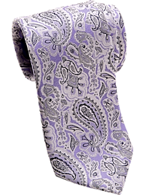 Egara Purple Paisley Narrow Tie