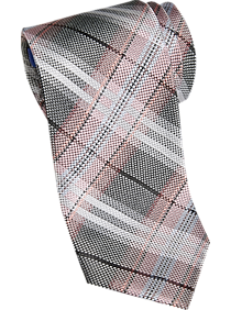 Egara Pink Plaid Narrow Tie