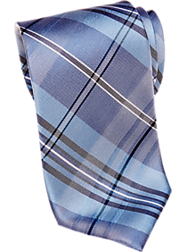 Tommy Hilfiger Blue Plaid Narrow Tie