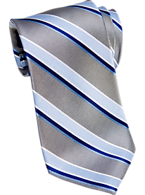 Tommy Hilfiger Gray Stripe Narrow Tie