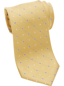 Tommy Hilfiger Yellow Geometric Dot Narrow Tie