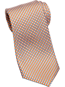 Tommy Hilfiger Orange Check Narrow Tie
