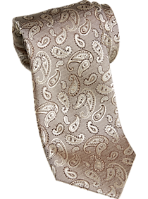 Joseph Abboud Taupe Paisley Narrow Tie