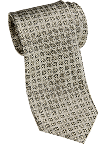 Joseph Abboud Taupe Damask Narrow Tie