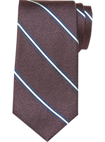 Joseph Abboud Plum Stripe Narrow Tie
