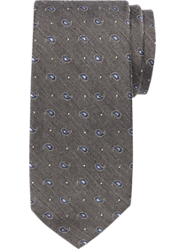 Joseph Abboud Gray & Blue Mini Paisley Narrow Tie