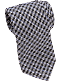 Joseph Abboud Black Check Narrow Tie