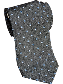 Joseph Abboud Charcoal Check Narrow Tie