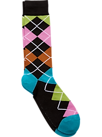 Egara Black Argyle Dress Socks