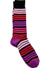 Egara Black & Red Stripe Dress Socks