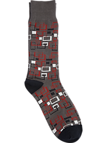 Joe's Gray & Red Socks