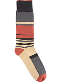 Joe's Orange & Taupe Socks
