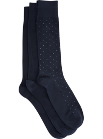 Joseph Abboud Navy King Size Socks 3-Pack