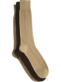 Joseph Abboud Taupe King Size Socks 3-Pack