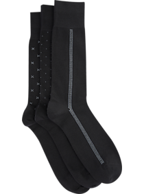 Joseph Abboud Black Socks 3-Pack