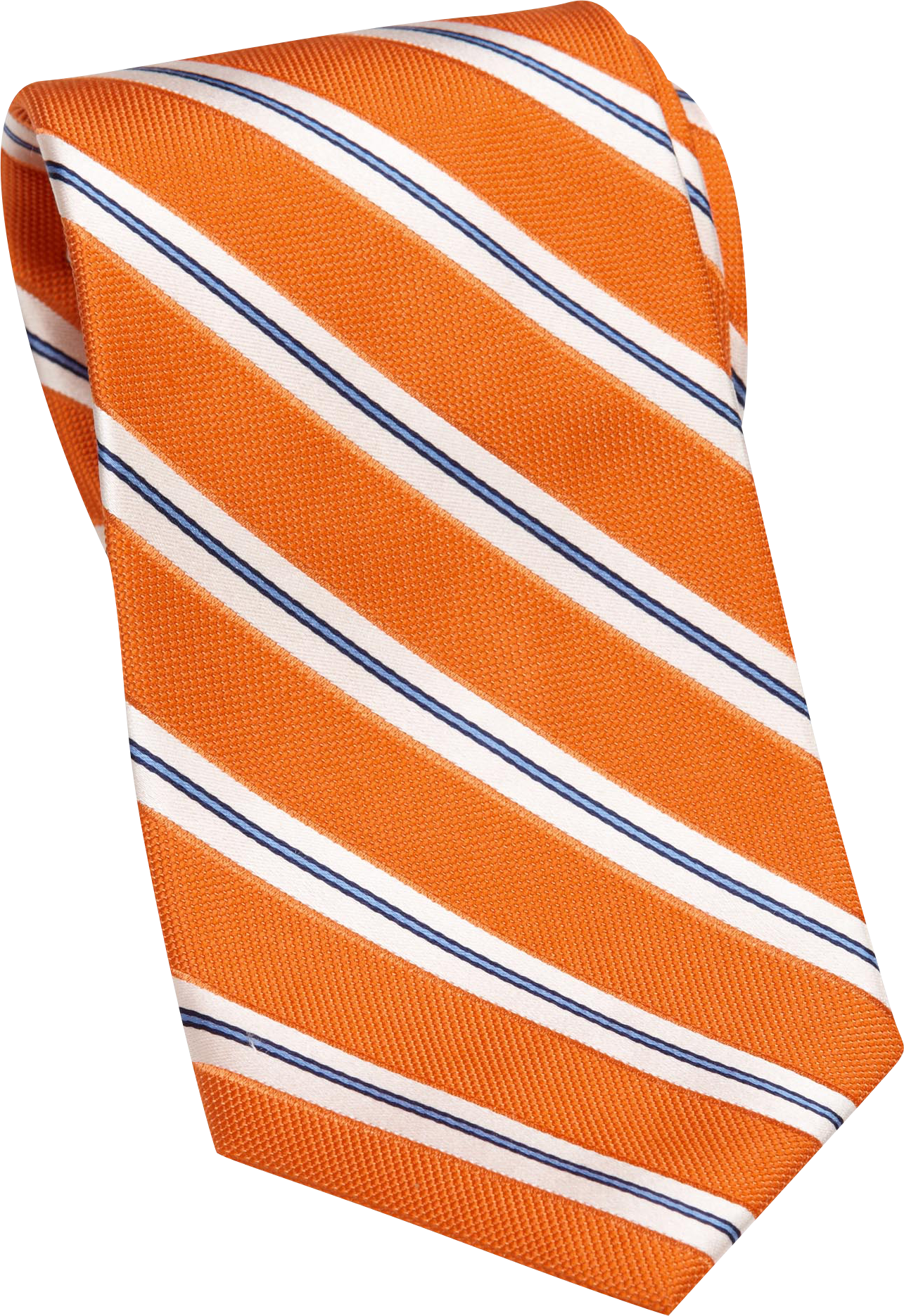 Nautica Orange Extra Long Oxford Stripe Tie