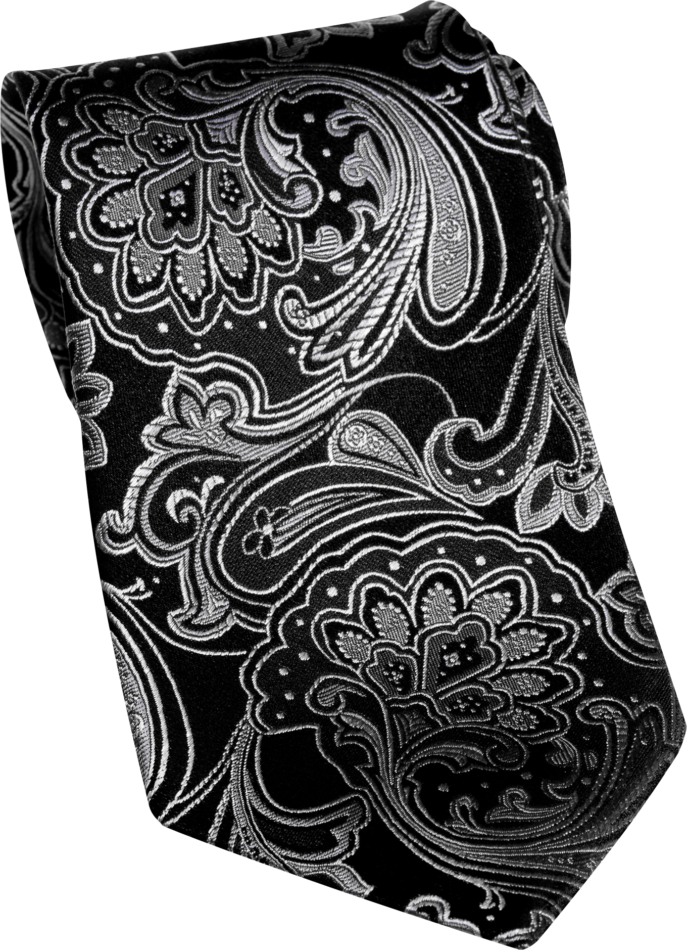 Sean John Black Paisley Tie