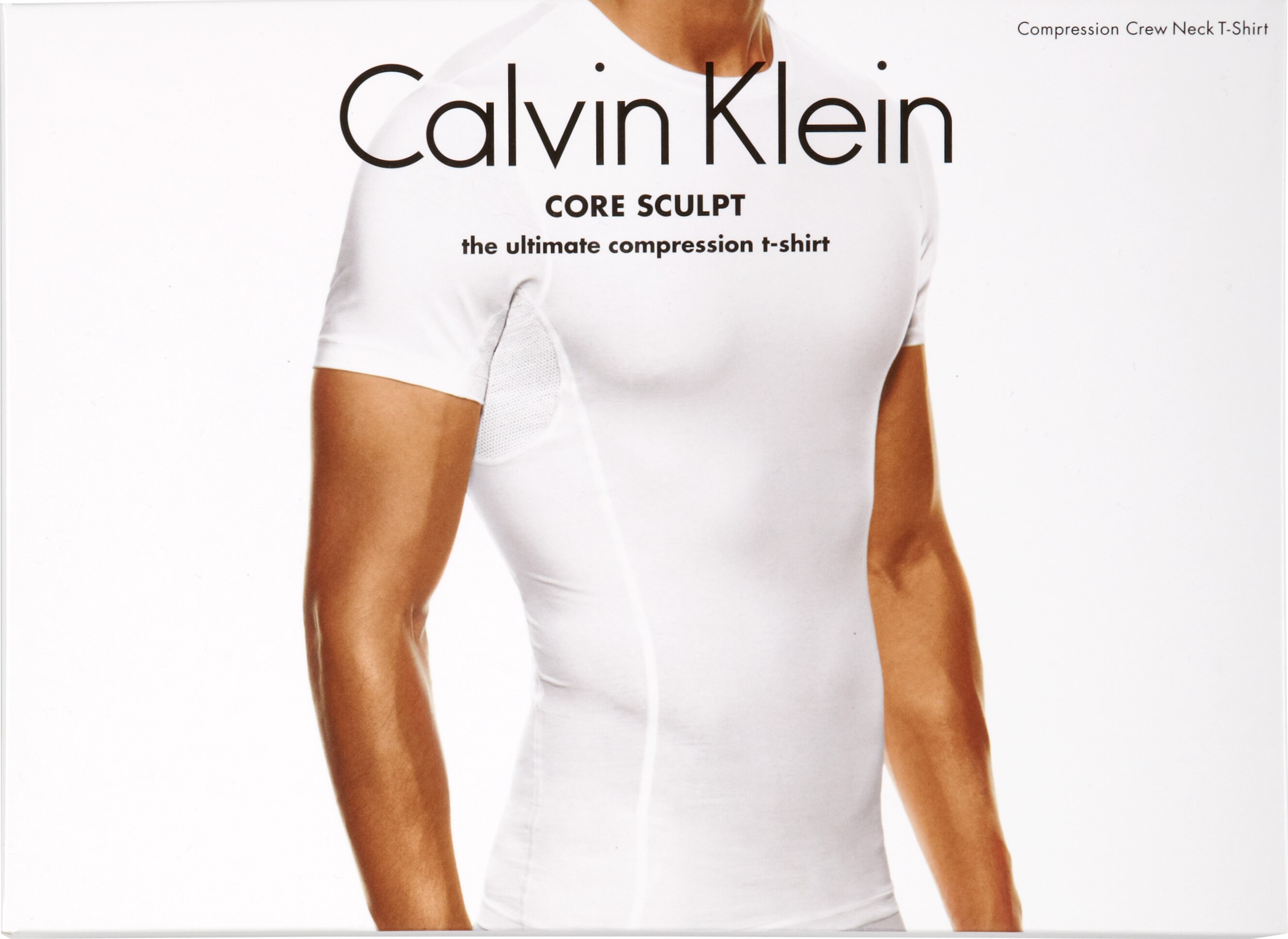 Calvin Klein White Compression Crewneck T-Shirt