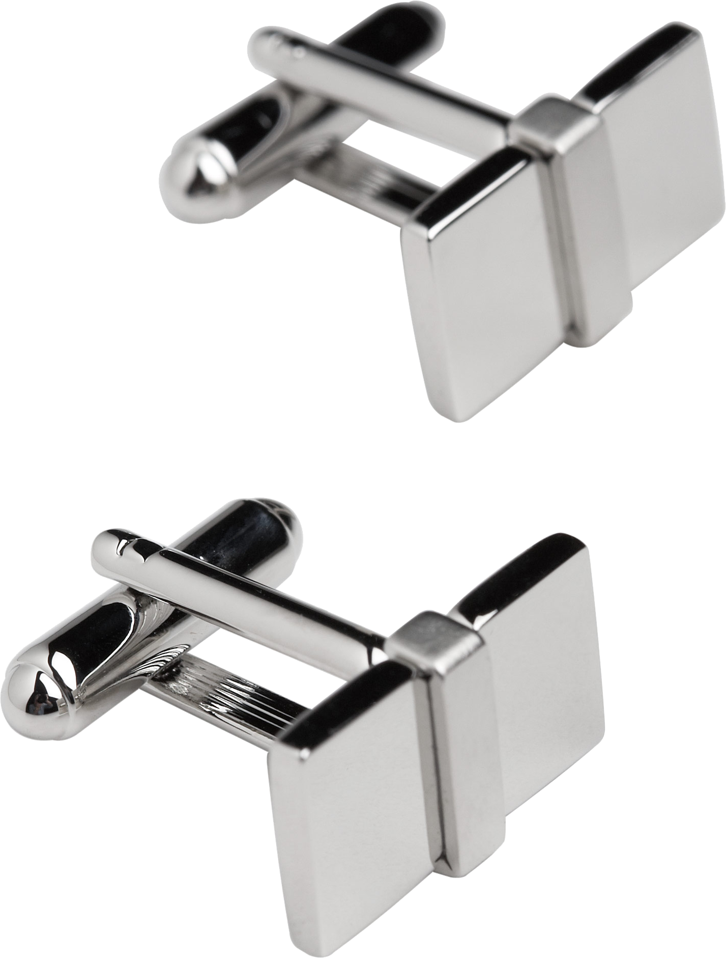 Silver Rectangle Cufflinks
