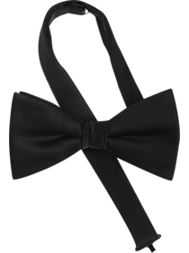 Calvin Klein Black Grosgrain Pre-Tied Bow Tie