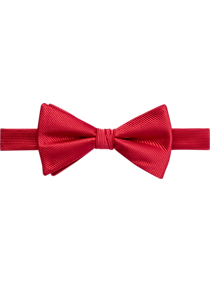 Calvin Klein Red Grosgrain Pre-Tied Bow Tie