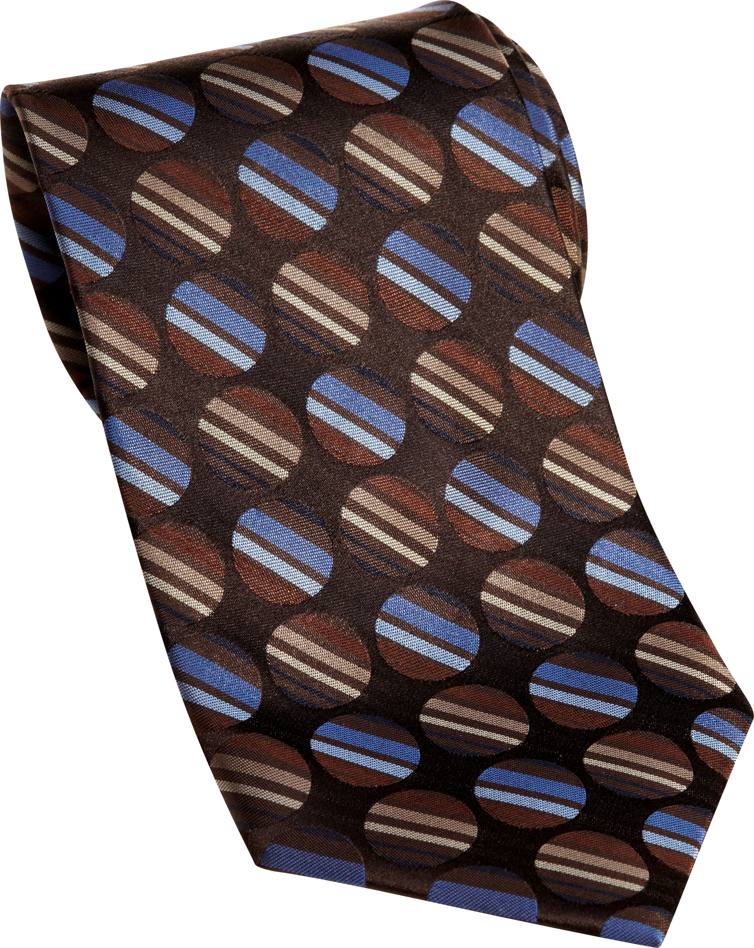 Calvin Klein Brown Geometric Tie