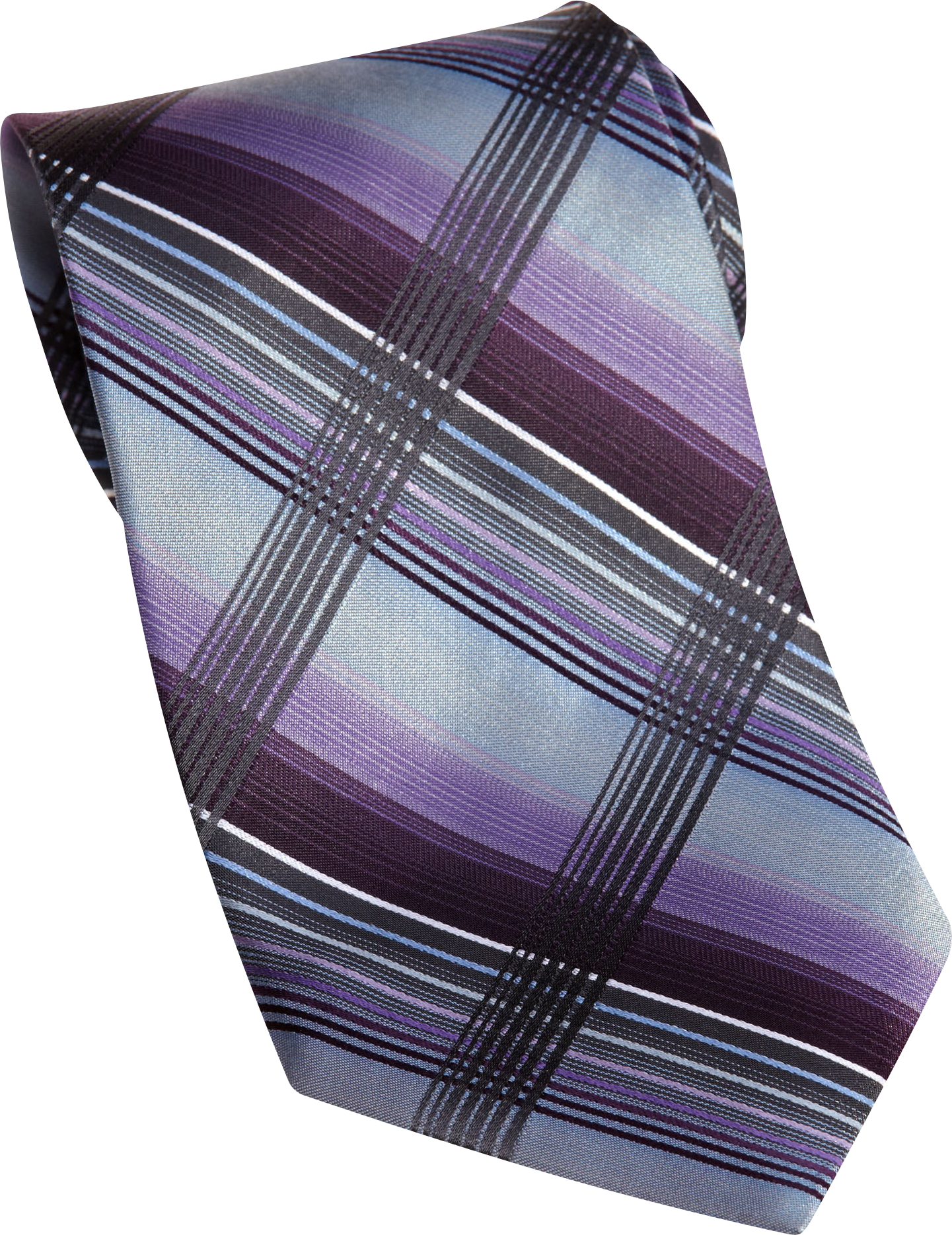 Calvin Klein Purple Plaid Tie