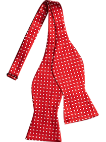 Tommy Hilfiger Red Polka Dot Bow Tie