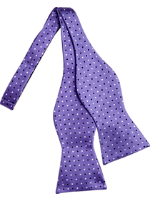 Tommy Hilfiger Purple Dot Self-Tie Bow Tie