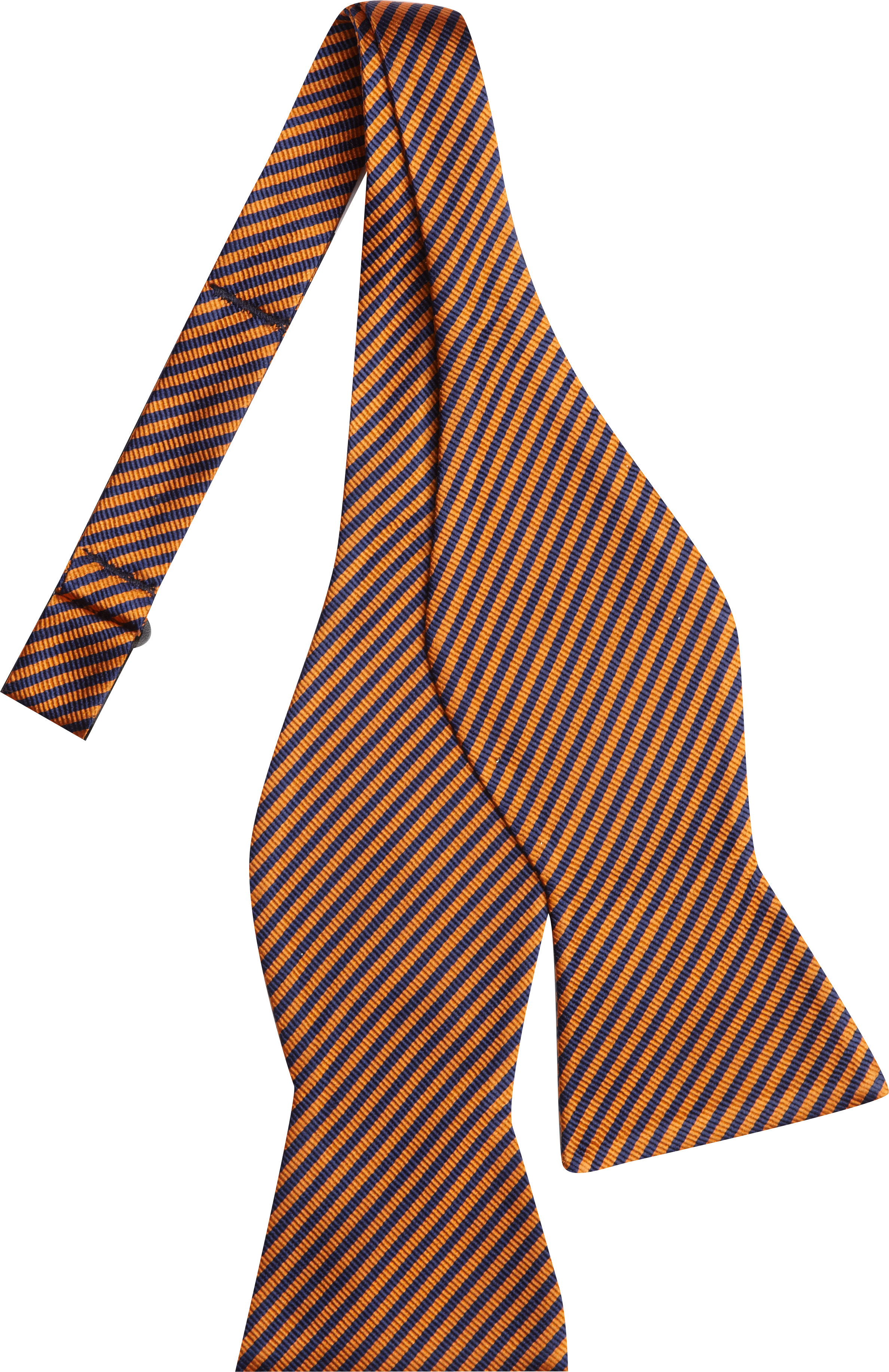 Tommy Hilfiger Orange Stripe Bow Tie