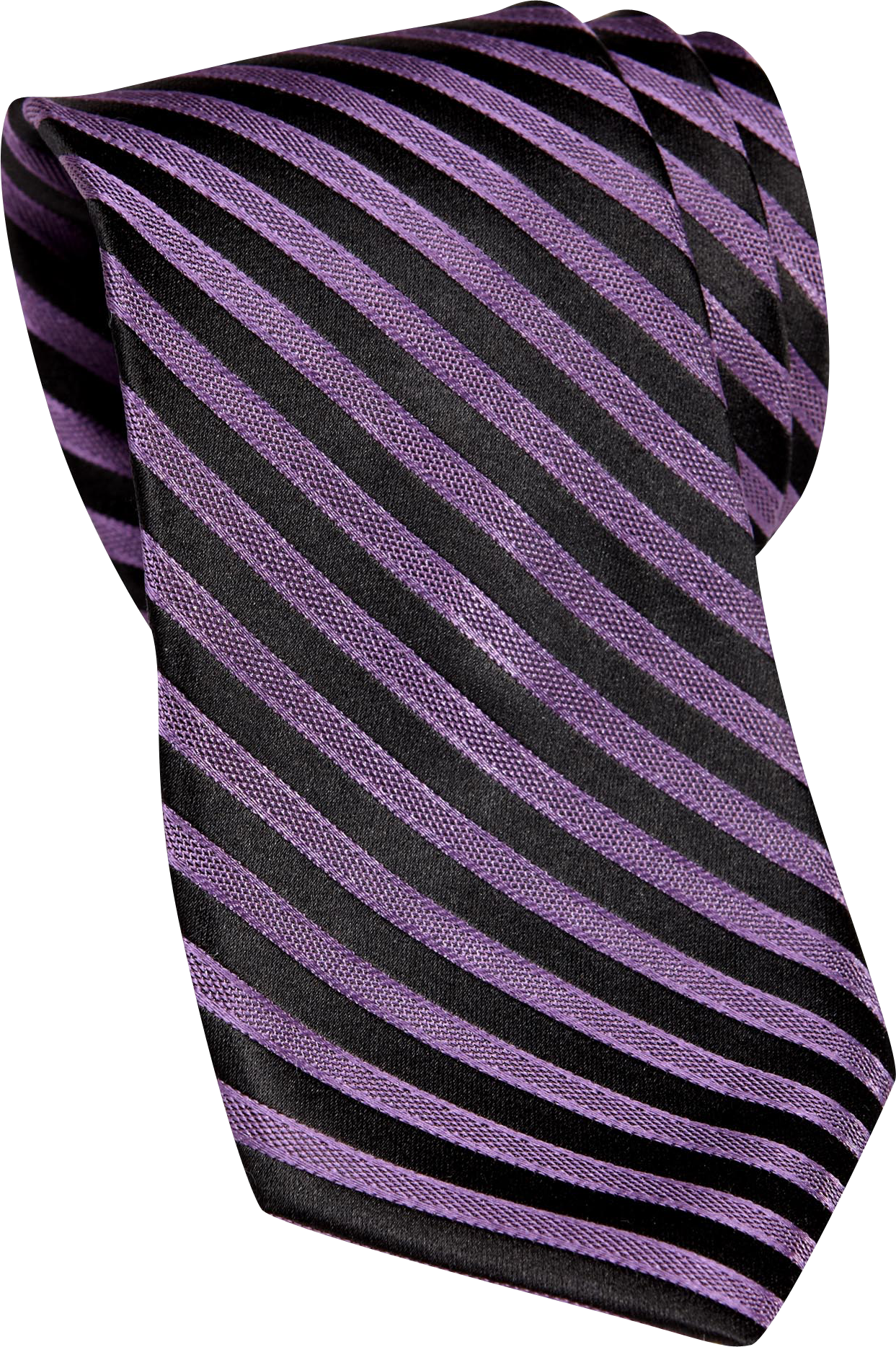 Wilke Rodriguez Bold Purple Stripe Skinny Silk Tie