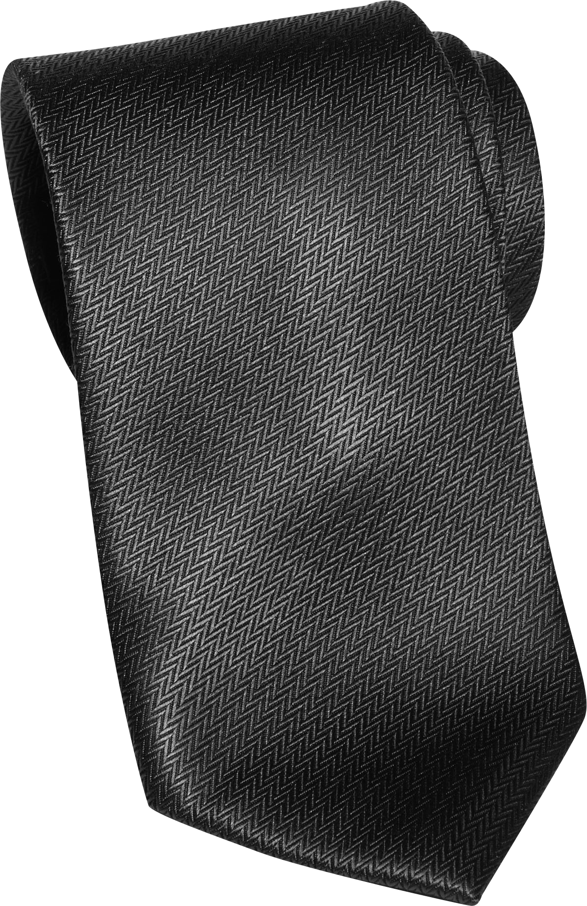 Egara Charcoal Herringbone Narrow Silk Tie