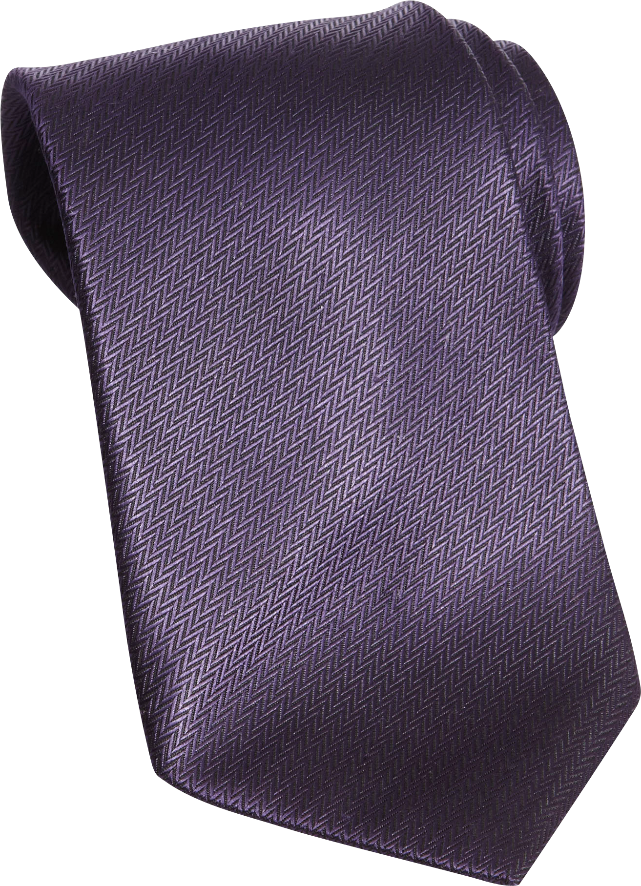 Egara Purple Herringbone Narrow Silk Tie