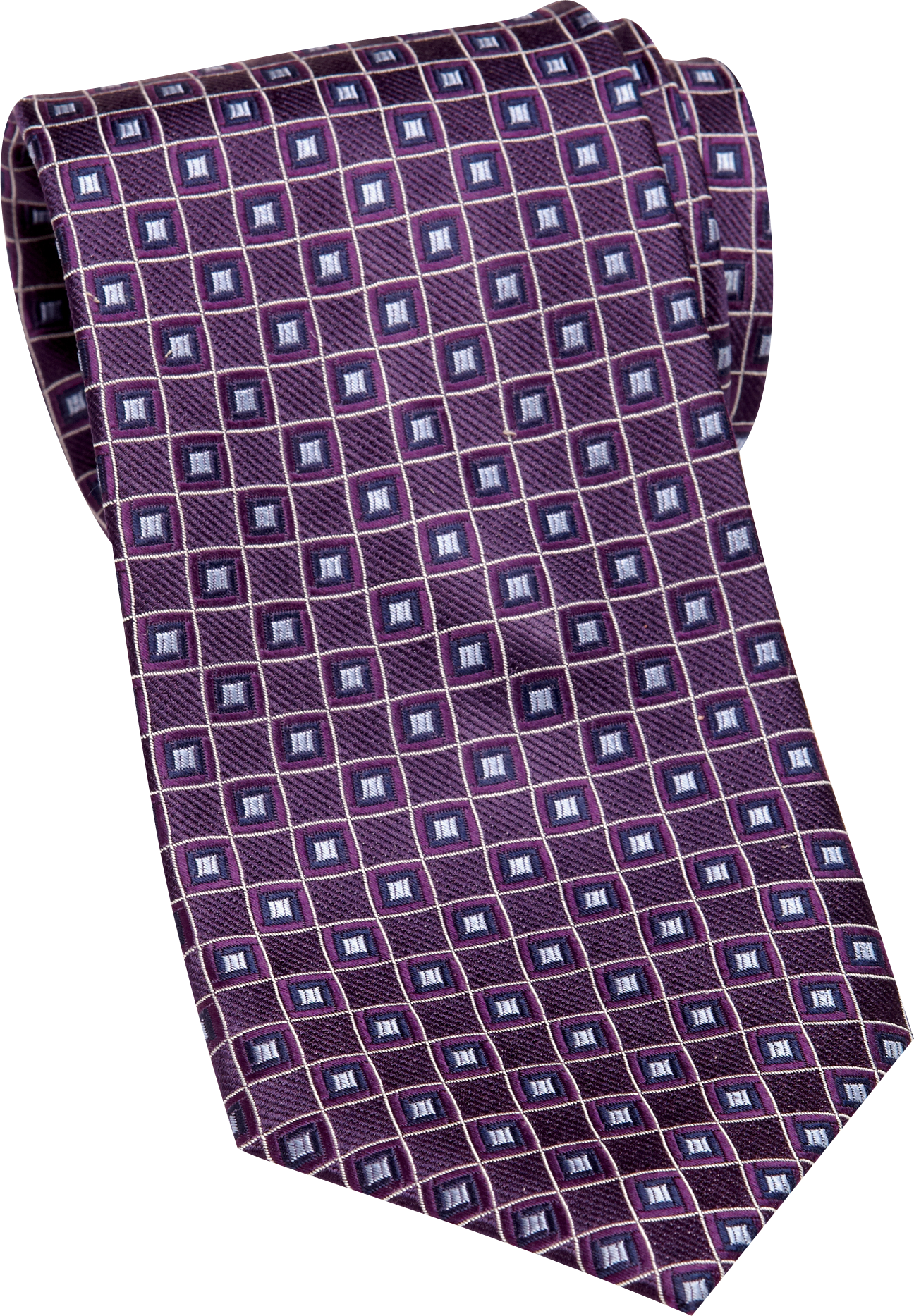 Nautica Purple Grid Tie