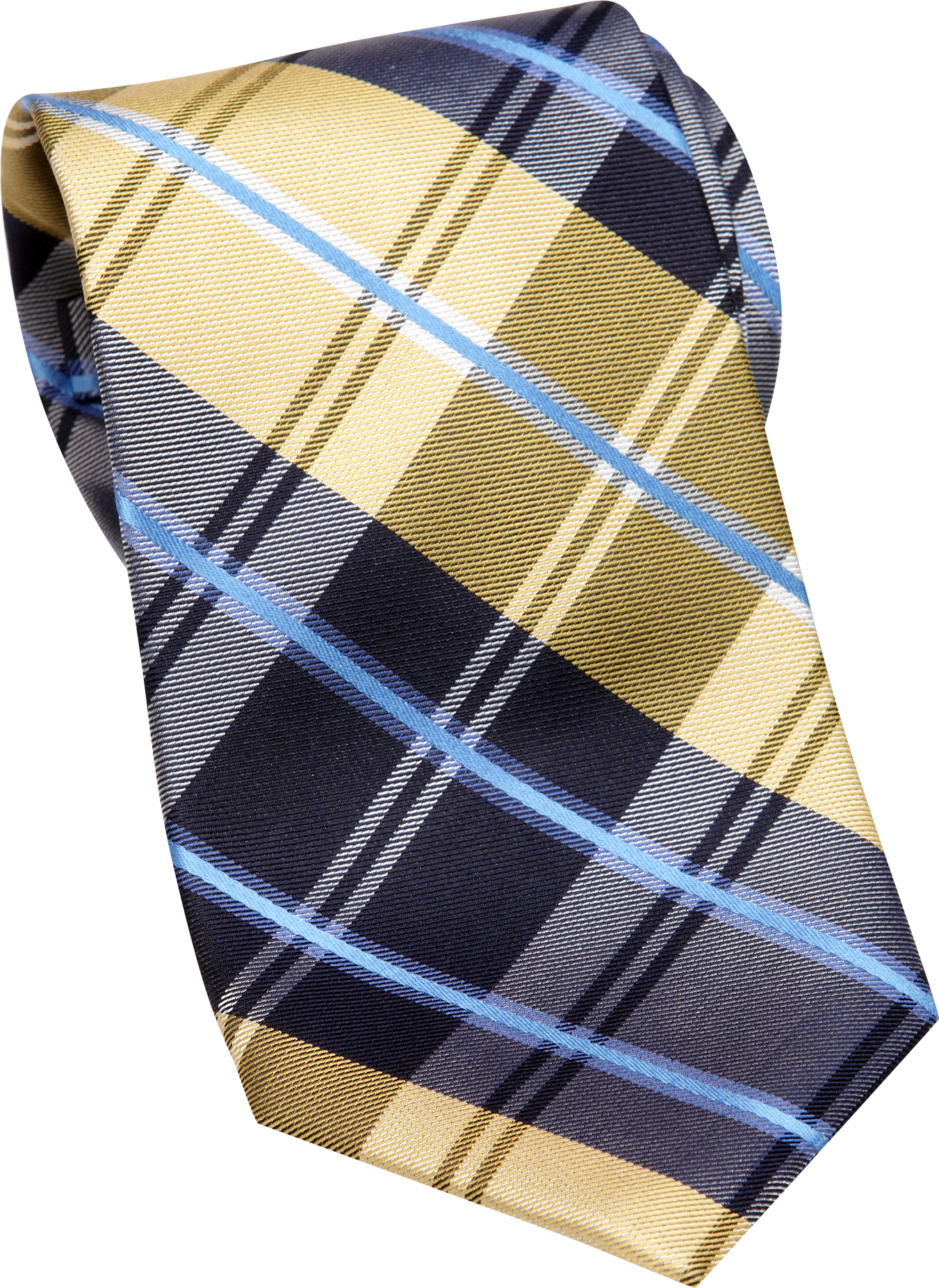 Nautica Yellow Plaid Tie
