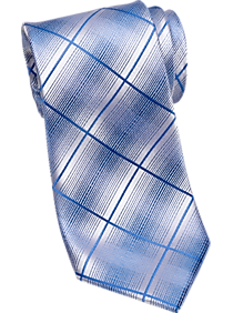 Pronto Uomo Blue Plaid Narrow Tie