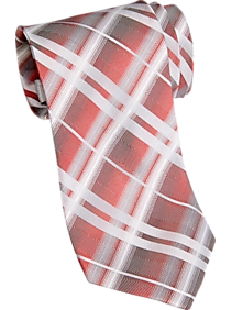 Pronto Uomo Red Plaid Narrow Tie