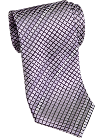 Pronto Uomo Purple Grid Narrow Tie