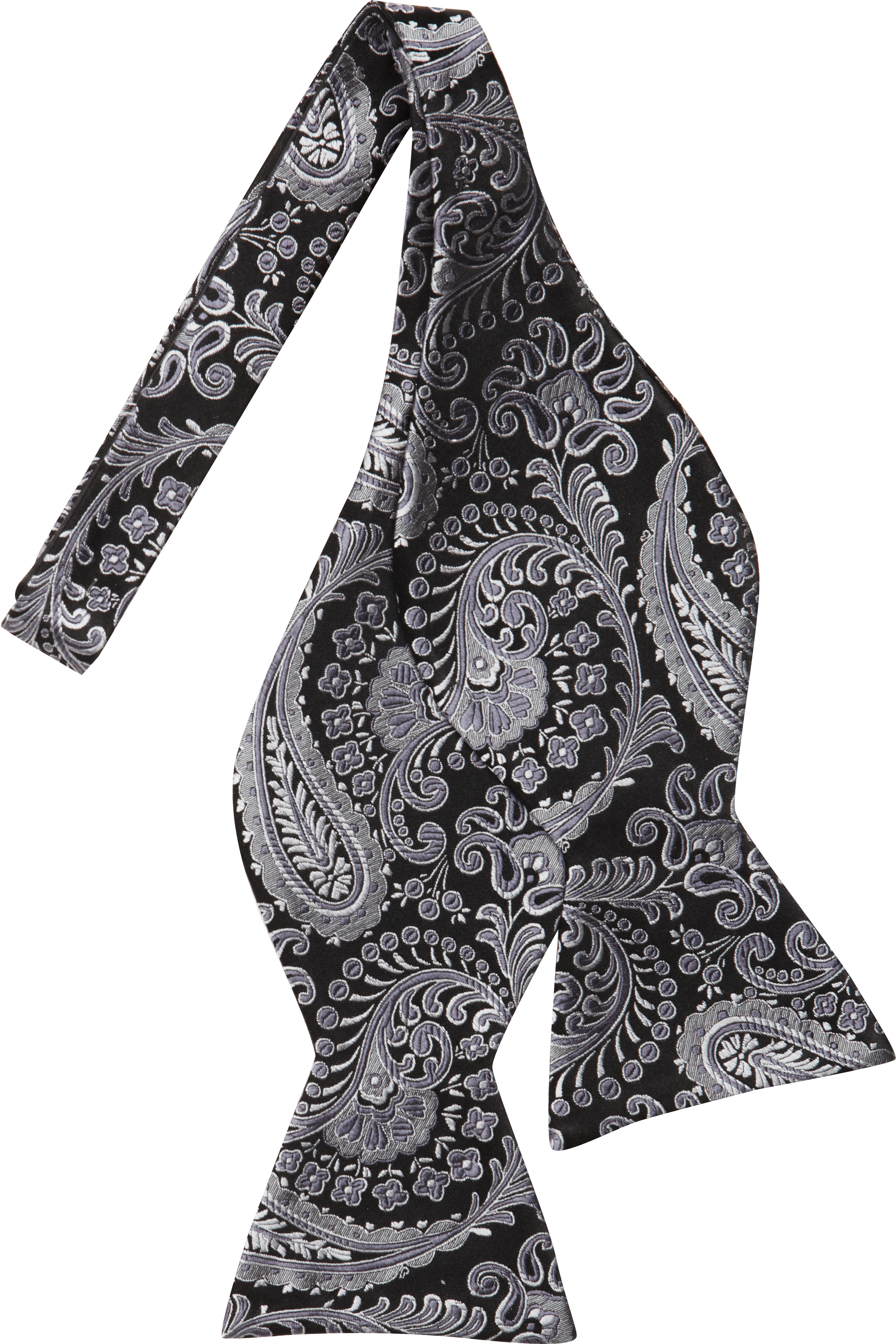 Sean John Black Paisley Bow Tie