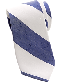 Nautica Blue & White Stripe Narrow Tie