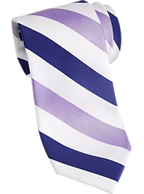 Nautica Purple & Navy Stripe Narrow Tie