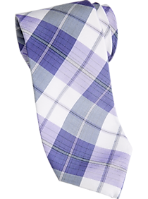 Nautica Purple Plaid Narrow Tie