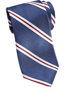 Nautica Navy & Red Stripe Narrow Tie