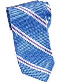 Nautica Blue & Lavender Stripe Narrow Tie