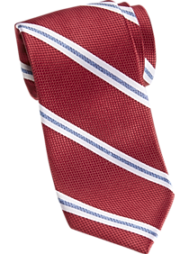 Nautica Red & Blue Stripe Narrow Tie