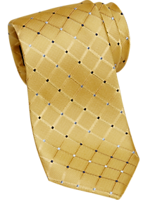 Nautica Yellow Grid Narrow Tie