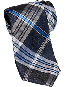 Nautica Charcoal Plaid Narrow Tie